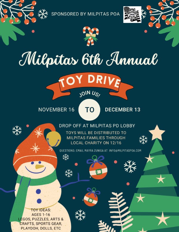 Milpitas 6th Annual Toy Drive